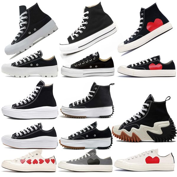 1970s Designer Shoes Homens Mulheres Campus Canvas Casual Run Star Sapatos Plataforma Sapato Esporte Sapatilhas Primavera e Outono Clássico Triplo Preto Branco Running Shoes Treinamento