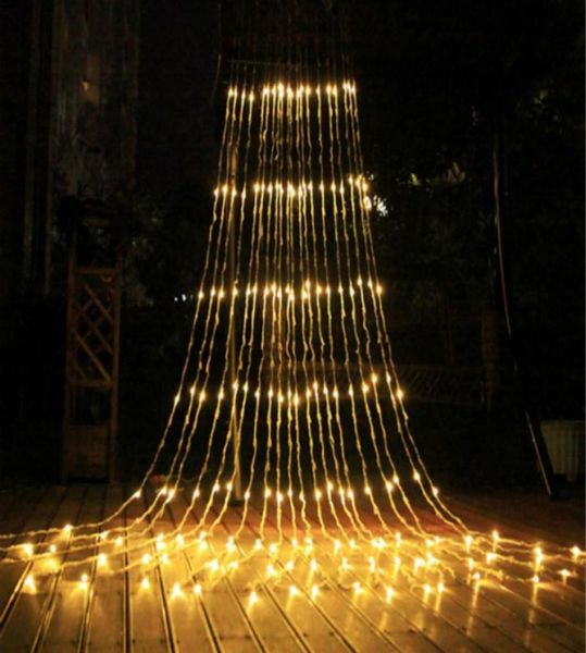 3x2M3x3M6x3M Cascata Meteor Tenda della doccia Ghiacciolo LED String Light Natale Festa di nozze ghirlanda Fata Decorazione luci2702737