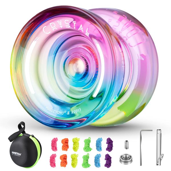 Пластиковое йо-йо MAGICYOYO с двойным назначением K2 Crsytal Gradient Yoyo 240301