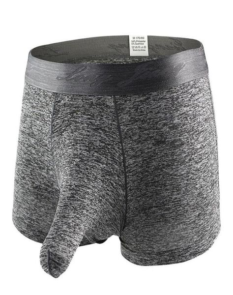 Cuecas sexy moda homens u convexo pênis tubo boxers homem bolsa elefante jockstrap roupa interior gay masculino sheer engraçado shorts calcinha1033270