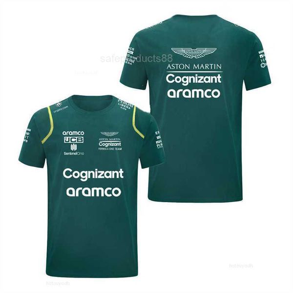 fw23 T-shirt da uomo 2024 Aston Martin T-shirt F1 Formula One Team Racing Car Stampa 3D Uomo Donna Sport Moda O-Collo T-shirt Bambini T-shirt Top Jersey