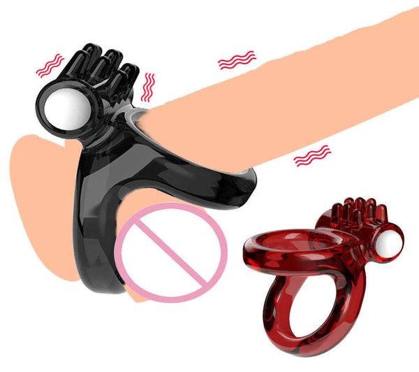 Massage Silikon Erotik Sexspielzeug Für Männer Wiederverwendbare Penisringe Massagegerät Vibratoren Cockring Vibrator Verzögerte Ejakulation Sex Shop F5104894