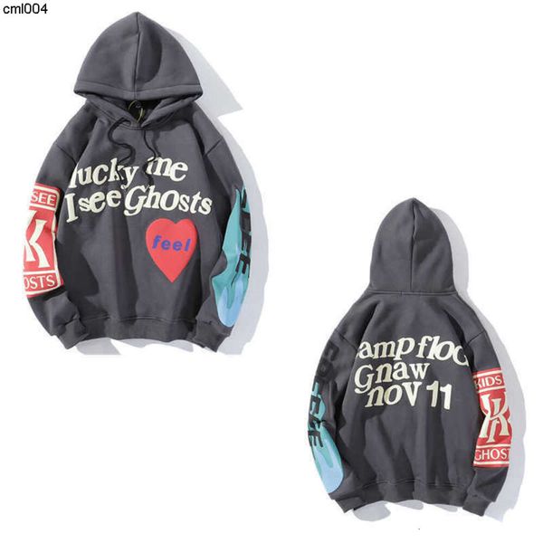 Herren Hoodies Designer Hoodie Graffiti Skeleton Absatz Schaum Liebe Briefe Drucken Gepolsterte Sweatshirt Jacke Pullover Hoody Tech GQL8