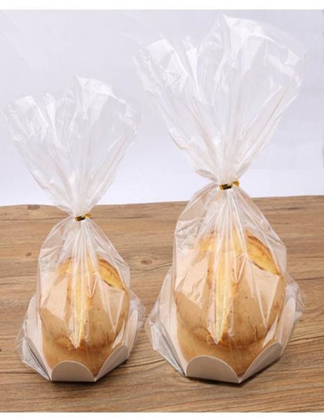 6 inç17cm 8 inç20cm şifon kek ambalaj diy pişirme çantaları pastane kağıt kutu için ekmek paketleme çantası 9024299