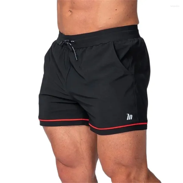 Shorts masculinos ummer correndo esportes ginásio de fitness treino bermuda masculino musculação magro calças curtas praia secagem rápida bottoms