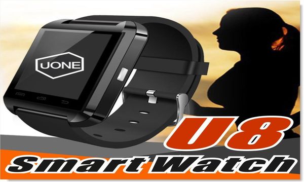 U8 Smart Watch Smartwatch Наручные часы с высотомером и мотором для смартфона Samsung S8 Pluls S7 Edge Android Cell Phone2862081