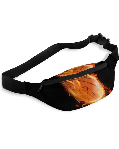 Hüfttaschen Basketball Flame Packs Umhängetasche Unisex Messenger Casual Fashion Fanny Pack für Frauen