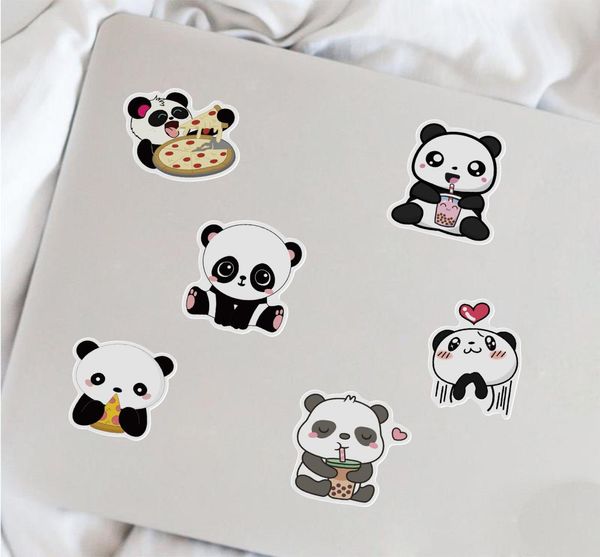 50 pezzi Panda adesivo non casuale per auto bici adesivi per bagagli laptop skateboard motore bottiglia d'acqua snowboard adesivi murali regali per bambini8204936