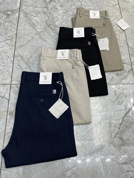 Calças masculinas casuais homens 2024 primavera verão elástico moda tamanho 29-40 pequena perna reta personalizada lavagem de água de couro