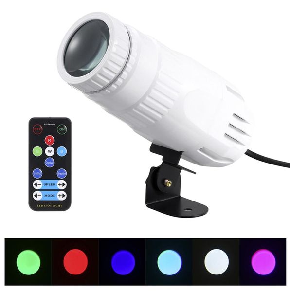 Mini-RGBW-LED-Beam-Spot-Lichter Pinspot-Licht mit Remote-Spotlight-Bühneneffektbeleuchtung für DJ-Disco-Party-Bar-Club-Show-Hochzeit9779760