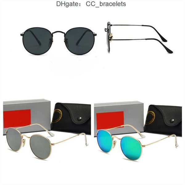 Rays Bans Classic Marke Wayfarer Luxus quadratische Sonnenbrille Männer Acetatrahmen mit Ray Black Gläsern Sonnenbrille für Frauen UV400 Schildpatt Farbbox 3447 5OA4