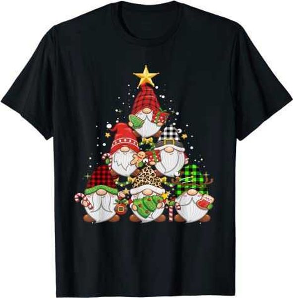 Camisa Gnomo de Natal Pijama Familiar Engraçado Tr