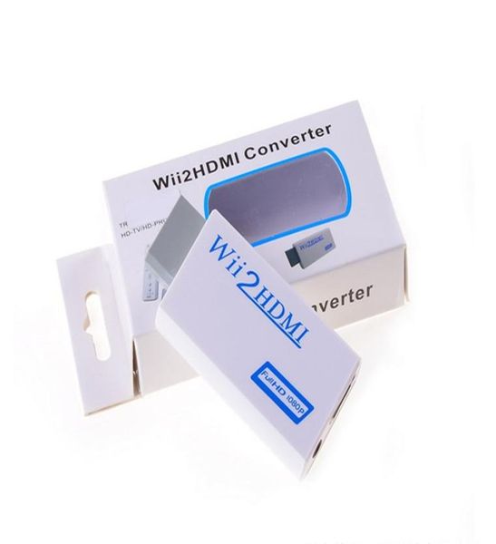 Wii 2 Game WII Adapter Konverter unterstützt Full HD 720P 1080P 3,5 mm o Wii2HDMI Kabeladapter für HDTV2329347