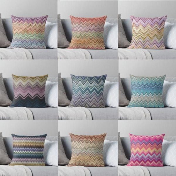 Наволочка Missoni Home Zigzag Throw Спальня Диван Аниме Кровать Модная наволочка CasePillow237s