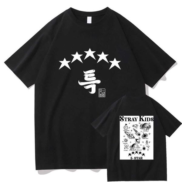 Stray Kids 5 Star T-Shirt Männer Frauen Harajuku