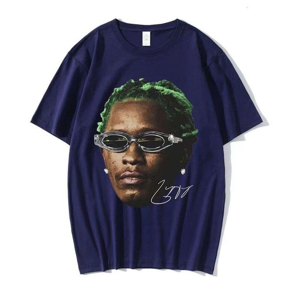 T-shirt da uomo HI-Q Rapper Young Thug Graphic T Uomo Donna Moda Hip Hop Street Style Tshirt Estate Casual Manica corta Tee Shirt Oversize