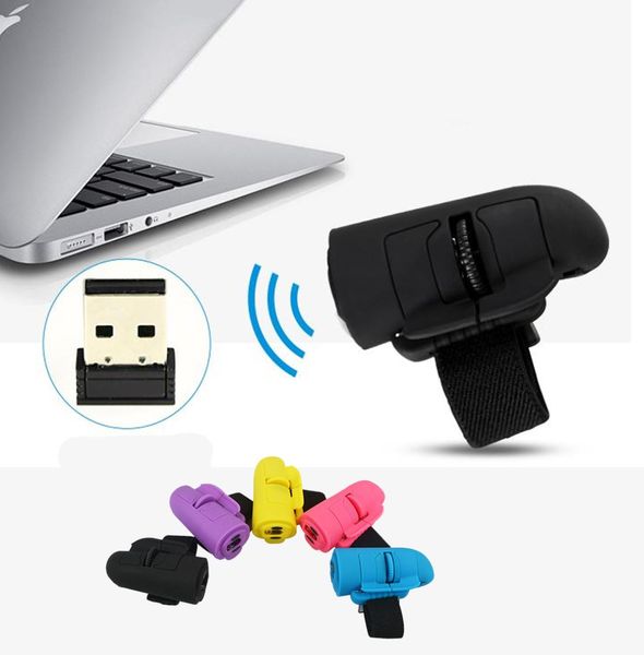 Universal 24GHz USB Wireless Finger Ringe Optische Maus 1600Dpi Für Alle Notebook Laptop Tablets Desktop PC Mini Daumen drahtlose Mi3760288