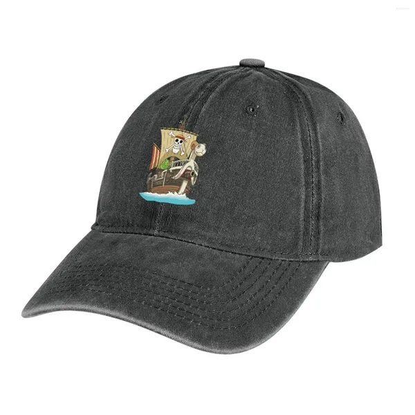 Berretti The Going Merry ANIME MANGA CARTOON Cappello da cowboy Moda Spiaggia Wild Ball Streetwear Cappelli da camionista per uomo Donna