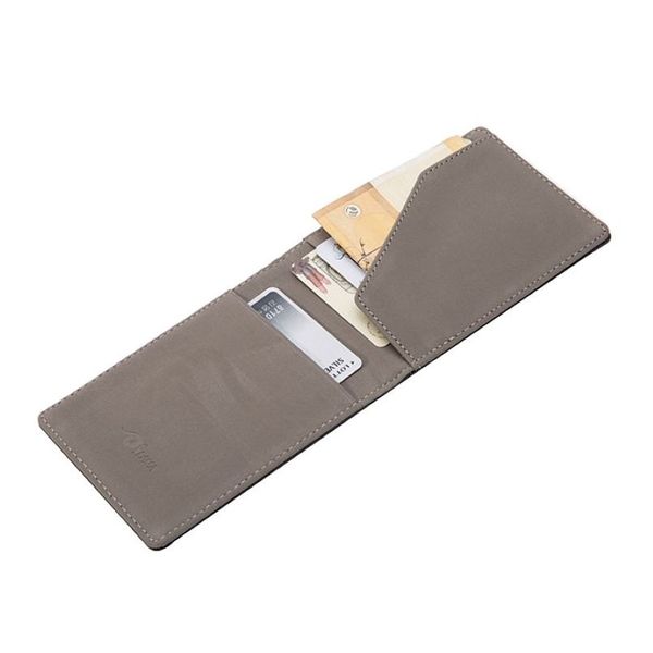 Vintage Slim Money Clip Bifold Kurze Brieftaschen Für Männer Multi Karte Slots Pu Leder Luxus Visitenkarten Brieftasche Männlichen Metall clips F j2391