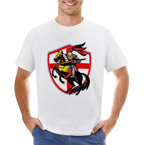 Erkek Polos Ortaçağ Şövalye T-Shirtmedieval Crest Justing Shield Sigil T-Shirt Funnys Ağır Ağırlıklar Erkek Grafik T-Shirts