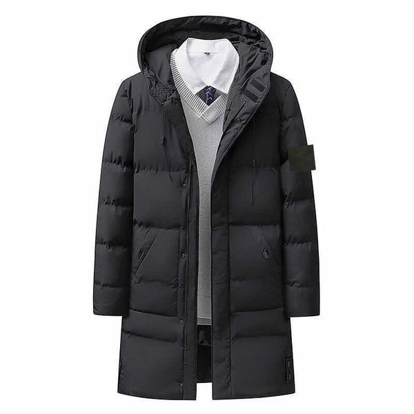 Stone Jacket Island Herren Daunen Slim Winter Lang Herren Baumwollmantel Jacken Daunen Baumwolljacke Fabrik Direktverkauf S-5XL 32