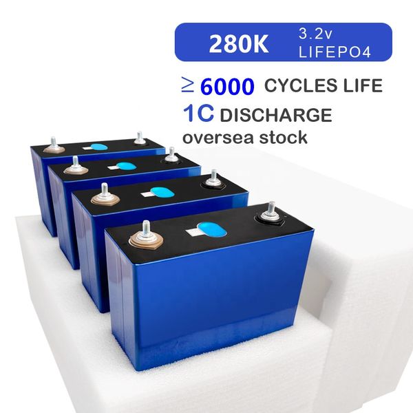 LiFePO4 3.2V 340Ah 320Ah 280Ah 310Ah 200Ah 105Ah 100Ah Batteria di Grado A per 12V 24V 48V RV Golf Cart Sistema Solare Marino STOCK UE NESSUNA IMPOSTA