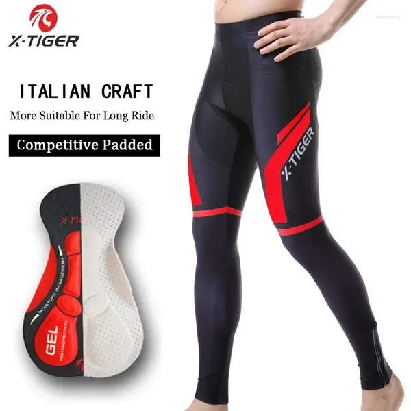 Гоночные брюки X-TIGER, велосипедные брюки Coolmax на весну и осень с гелевой подкладкой 5D для езды на велосипеде, лайкра Pantalon MTB
