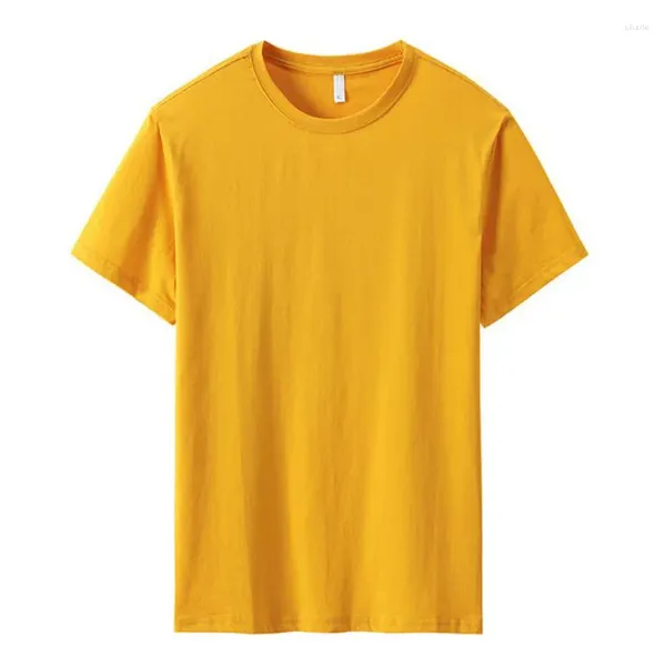 Homens camisetas Verão homens amarelo algodão camiseta manga curta plus size 6xl 8xl 9xl casa casual tees oversize solto preto tshirt 70