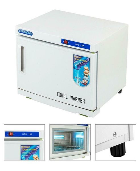 Aquecedor de toalhas 16L 2 em 1 UV Facial Spa Tattoo Sterilizer Salon Cabinet Heater9498851