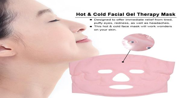 Máscara facial fria em gel, terapia facial, micro-ondas, zable, reutilizável, alívio, massagem inchada, olhos inchados, dores de cabeça, enxaquecas5815007