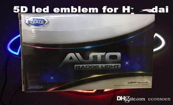 5D-Auto-LED-Emblem, Abzeichen, Symbole, Logo, Rücklicht, Glühbirne, weiß, rot, blau, Farbe 7730065