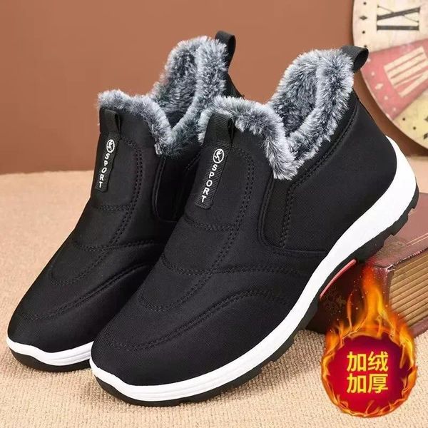 Wanderschuhe Stiefel Für Männer Winter Mode Männlichen Outdoor Mann Baumwolle Plus Samt Weichen Boden Wasserdicht Nicht-slip Herren warme