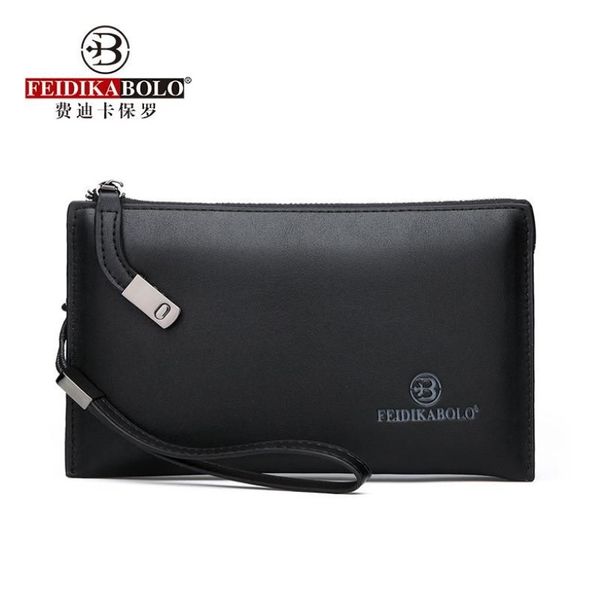 Carteiras com senha de bloqueio bolsa de embreagem masculina grande capacidade longa homens telefone moda negócios masculino chave carteira multi-card266i