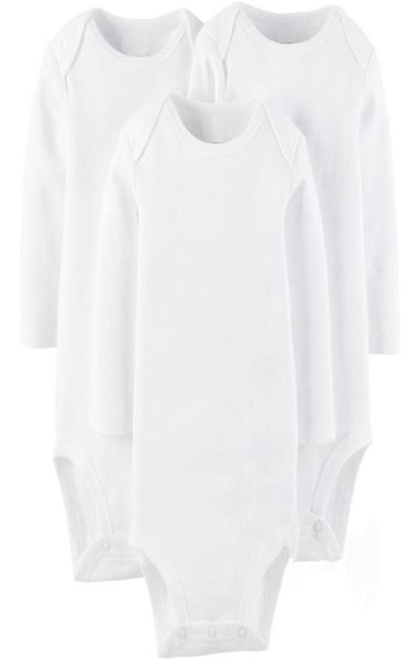 AbaoDo nuovissimo pagliaccetto a maniche lunghe in cotone 100 puro bianco per neonati body neonato abbigliamento di alta qualità3795481