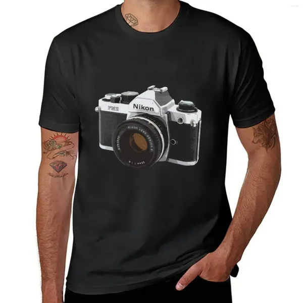Männer Tank Tops Nikon FM2 Retro 35mm Film Kamera T-Shirt Sommer Kleidung Jungen Weiß T Shirts Anime Männer