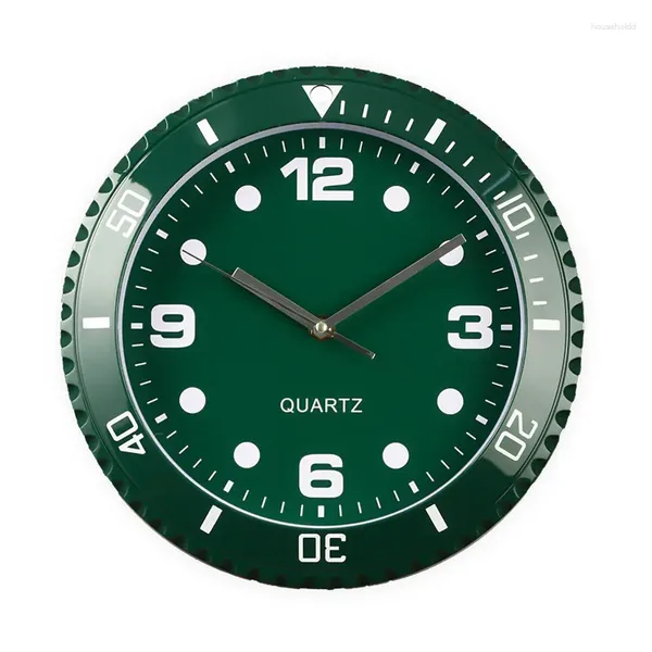 Orologi da parete 28CM Orologio di lusso Design Arte del metallo Grandi orologi digitali luminosi Rol Decorazione del soggiorno della casa