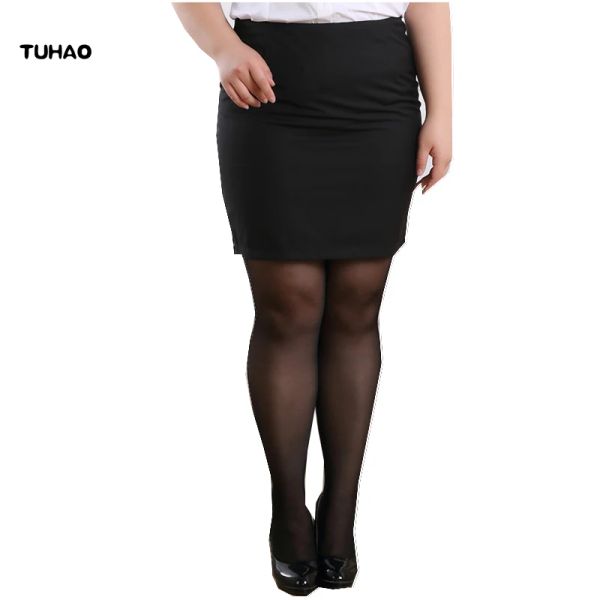 Saia tuhao 5xl 4xl 3xl plus size saia formal saia preta saias femininas verão elegante saia lápis roupas das senhoras yn02