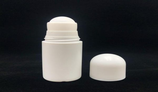 50ml garrafas de rolo de desodorante de plástico HDPE rolo vazio branco na garrafa 50cc Rolon Ball Bottle Perfume Lotion Light Container2144861