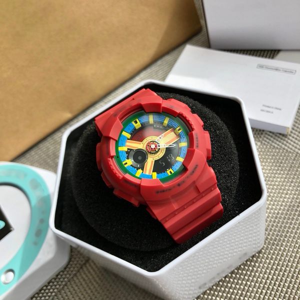 Orologio da donna di design automatico di lusso Classico business casual di lusso Bussola cronometro impermeabile grand sottile Dimensioni 32 mm Orologio elettronico rosso bianco Orologi da polso