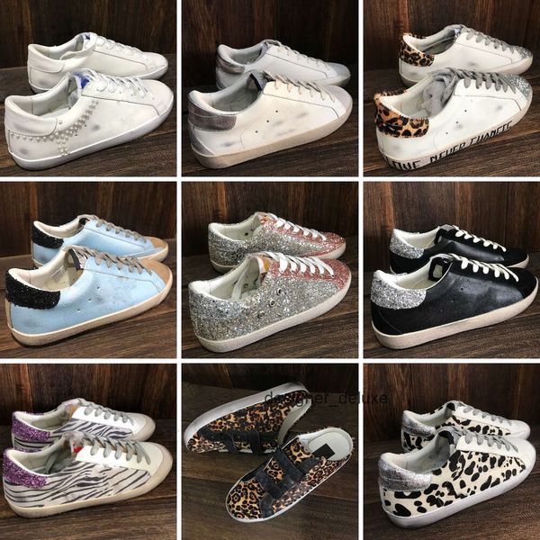 Goldenstar Fashion Shoes New Italy Damen Sneakers Super Star Pailletten Classic White Do -old Dirty Designer Man Woman goldenﾠgoose's goode LSNF