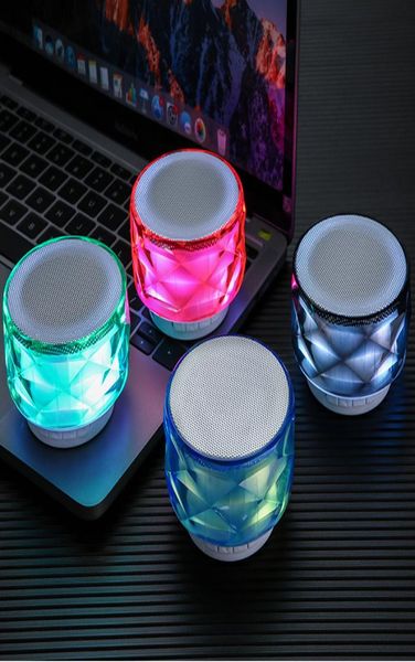 Altoparlante Bluetooth A66 cristallo colorato scheda audio mini altoparlante luce colorata Altoparlante Bluetooth regalo3118302