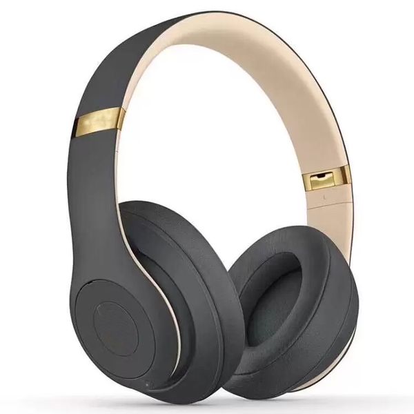 Cuffie Studio Pro Cuffie ST3 ST 3 Cuffie Bluetooth senza fili Giochi Musica Cuffie per cellulari Cuffie sportive Testa con microfono wireless Cuffie stereo pieghevole