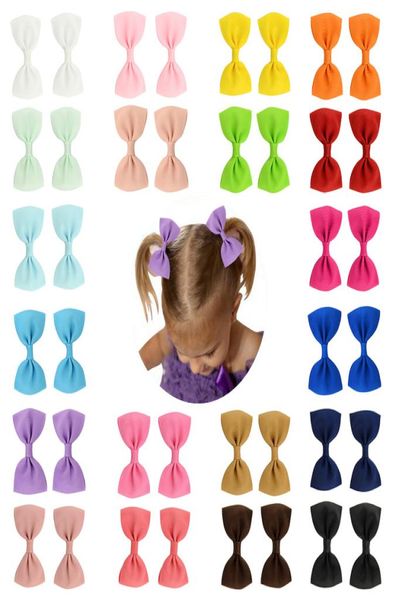 DHL Fashions 20 Farben Baby Kinder Mädchen Haarspangen Schleife Haarnadeln Kinder Haarspangen Haarschleifen Haarschmuck2542824