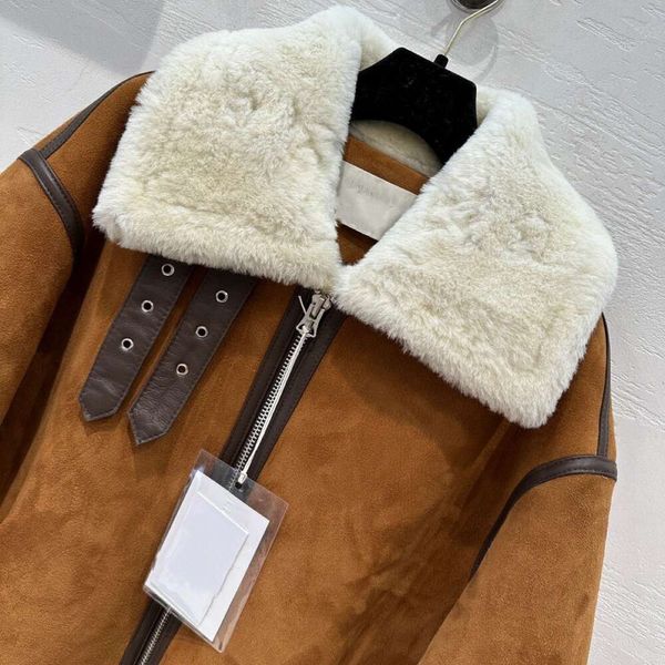 Новинка 2023 года, корейское женское пальто Haining, красивое ню-меховое пальто, простая и теплая 528323