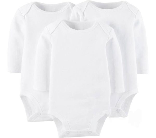 AbaoDo novo macacão de manga longa para bebês 100 algodão branco puro infantil bodysuit recém-nascido roupas de alta qualidade 2810470