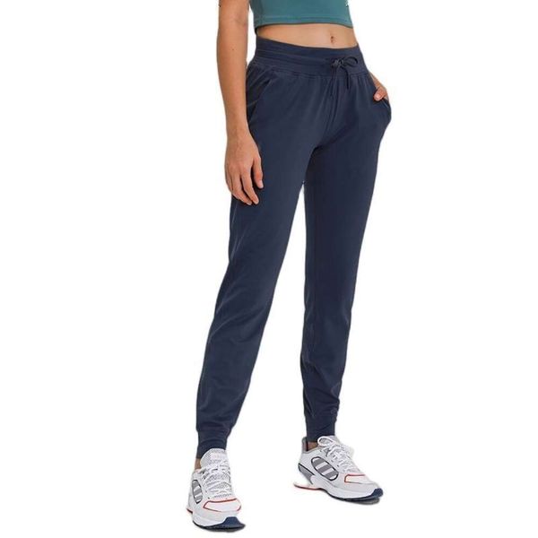 Lu Align Pant Limon Lemon Yoga Casual Ladies 'Style Palnta de cordão solta esportes ao ar livre, execução de alta elasticidade com alta elasticidade com ginásio