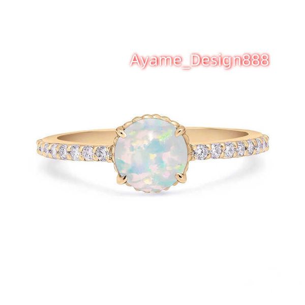 Boho joias de opala natural mulheres homens pedras preciosas 925 prata esterlina diamante opala anel de casamento LYR0664