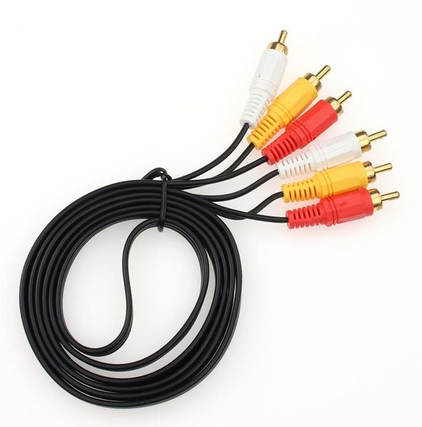 1,5 m 3 RCA zu 3RCA Composite o Video AV Verlängerungskabel Kabel Stecker auf Stecker Stecker für TV DVD Kameras6411390