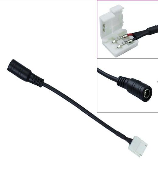 Acessórios de iluminação de cabo de fio DC Connect para 2pin 8mm 10mm clipe de conector de soldagem para SMD 5050 3528 LED Strip Light8016439