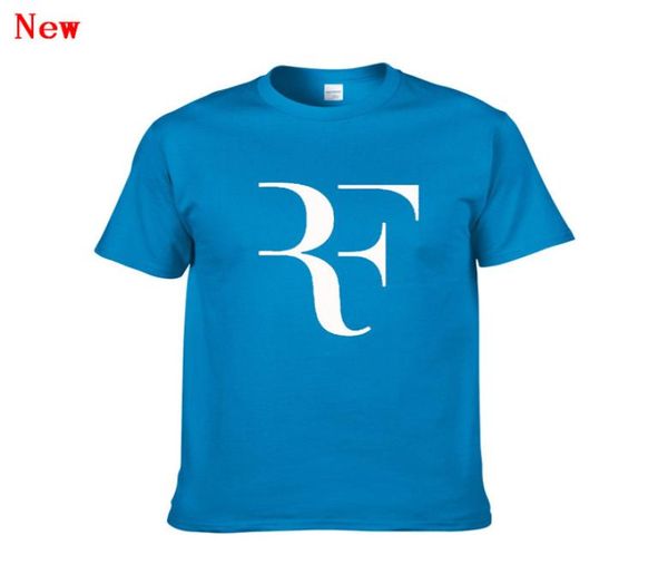 Yeni Roger Federer RF Tenis T Shirts Erkekler Pamuk Kısa Kollu Mükemmel Baskılı Erkek Tshirt Moda Erkek Spor Oner Boyutlandırılmış Tees Zgy128873166